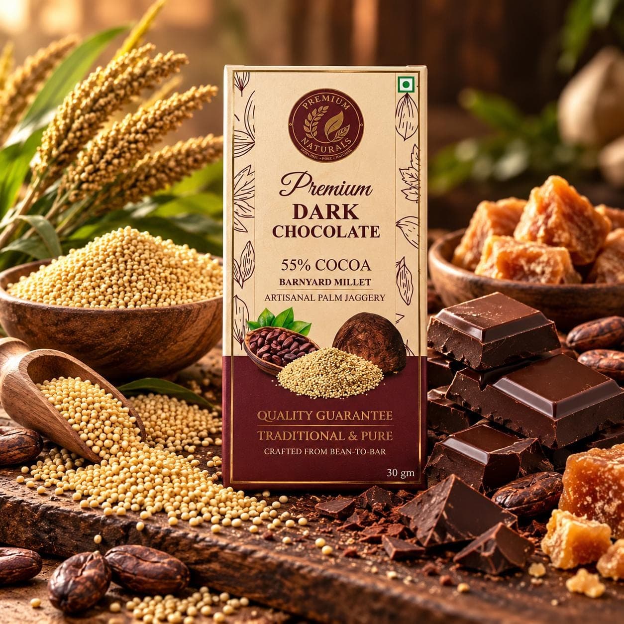 Barnyard Millet – 55% Cocoa