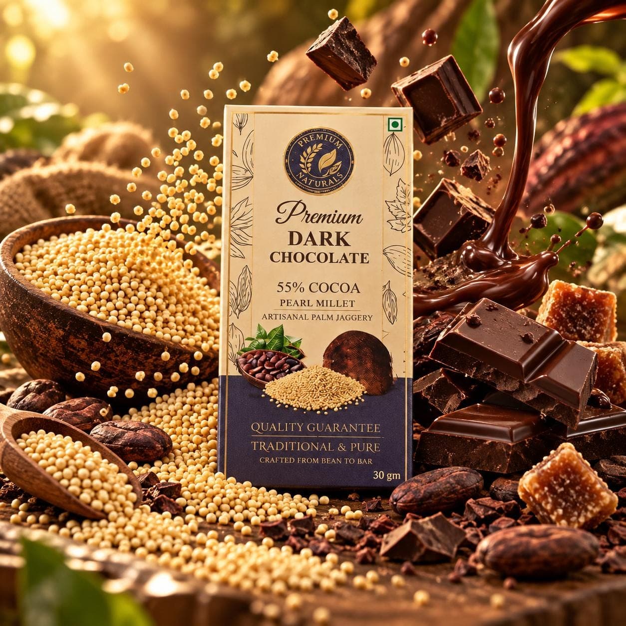 Pearl Millet – 55% Cocoa